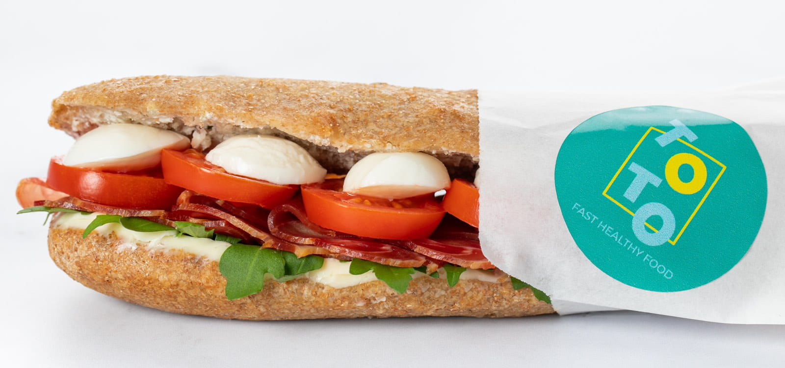 Prosciutto & mozzarella sendvič
