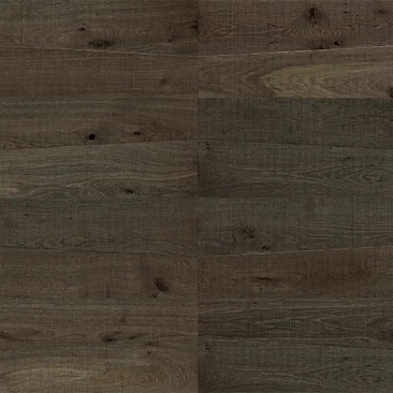 Solid Hickory flooring.