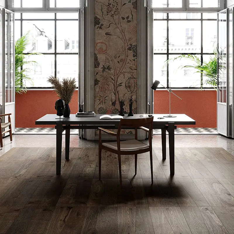 White Oak flooring.